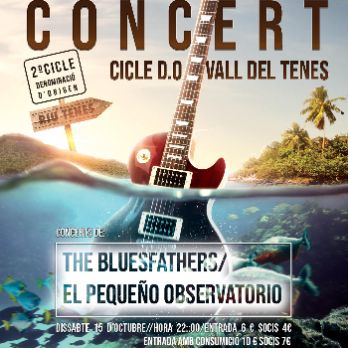 Concert amb The Bluesfathers i Pequeño Observatorio. Cicle D.O. Vall del Tenes.