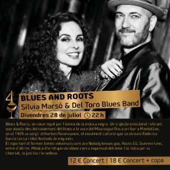 BLUES AND ROOTS Silvia Marsó & Del Toro Blues Band - Cicle de concerts i copes al Castell Nou de Llinars  - 4C23