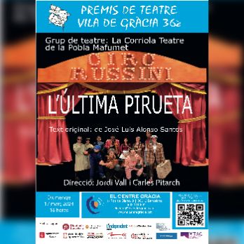 36è Premis de Teatre Vila de Gràcia 2024: "L'última pirueta"