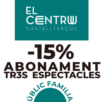 ABONAMENT PER A 3 ESPECTACLES DE LA TEMPORADA FAMILIAR 2026 d'EL CENTRU